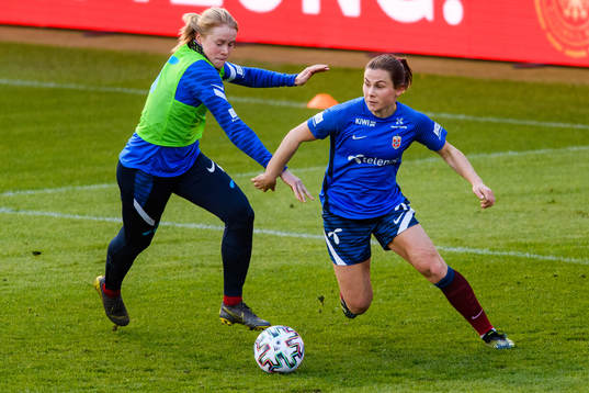 Julie Blakstad and Emilie Bosshard Haavi of the Norwegian