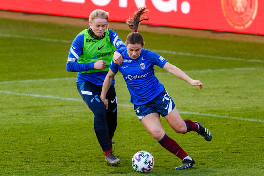 Julie Blakstad and Emilie Bosshard Haavi of the Norwegian