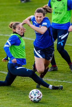Guro Reiten and Emilie Bosshard Haavi of the Norwegian