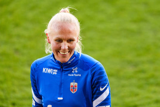 Maria Thorisdottir of the Norwegian national football team