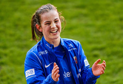 Tuva Hansen of the Norwegian national football team