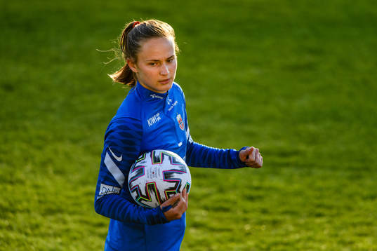 Caroline Graham Hansen of the Norwegian national football