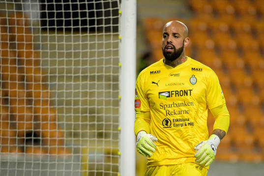 AFC Eskilstunas målvakt Joshua Wicks