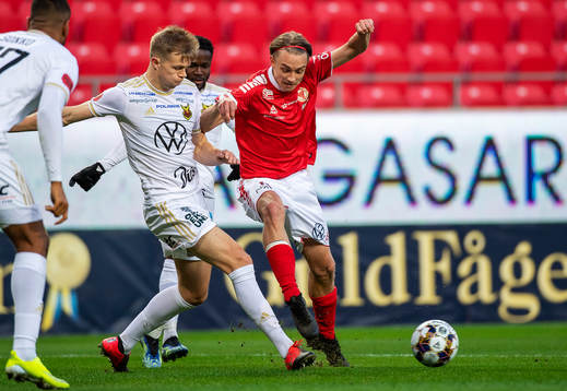 Kalmars Isak Magnusson och Östersunds Eirik Haugan