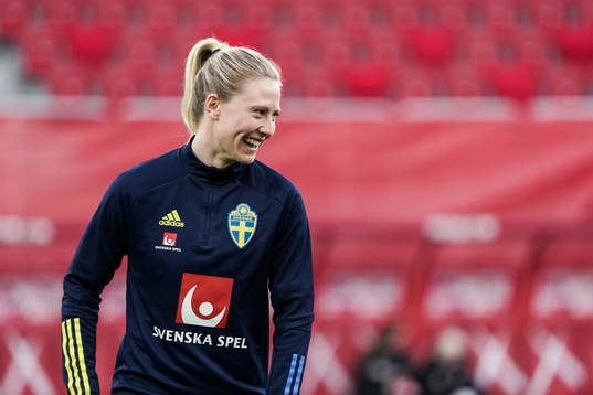 Rebecka Blomqvist of Sweden prior to the women's