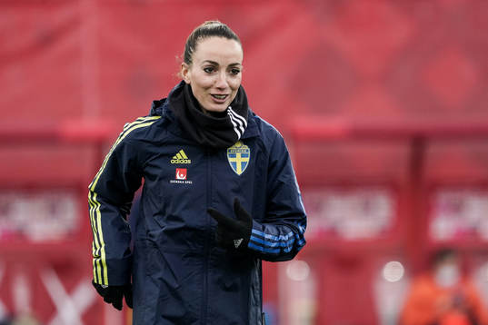 Kosovare Asllani of Sweden prior to the women's