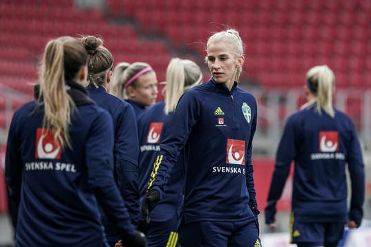 Sofia Jakobsson of Sweden prior to the women's