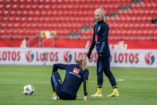 Sofia Jakobsson of Sweden prior to the women's