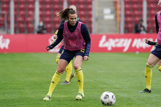 Jessica Wik of Sweden prior to the women's international