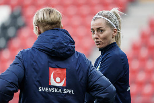 Linda Sembrant of Sweden prior to the women's international