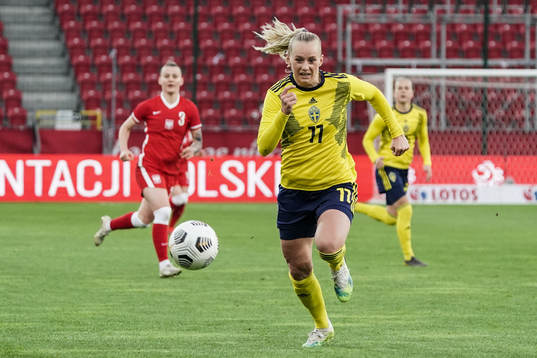 Stina Blackstenius of Sweden