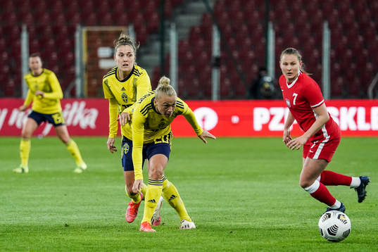 Filippa Angeldahl and Hanna Bennison of Sweden and