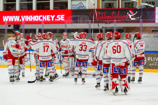 Timrås spelare jublar