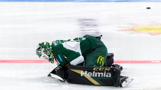 Färjestads målvakt Arvid Holm