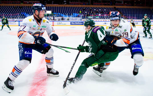 Växjös Martin Lundberg, Färjestads Jacob Peterson och