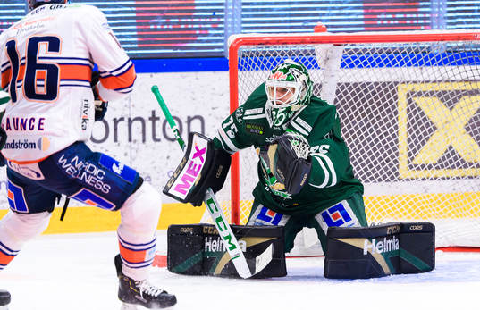 Färjestads målvakt Arvid Holm