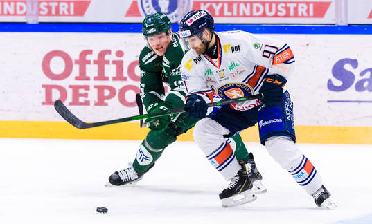 Färjestads Gustav Rydahl och Växjös Andrew Calof