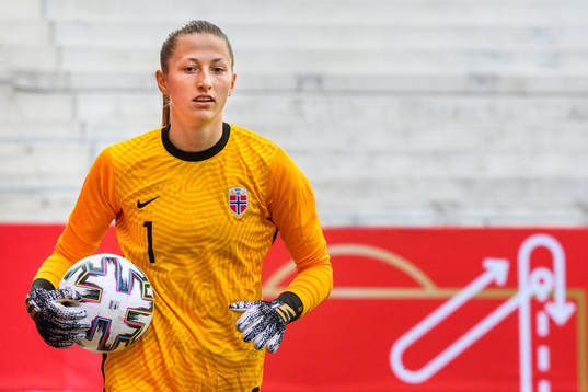 Goalkeeper Cecilie Fiskerstrand of Norway