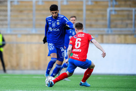 Sundsvalls Paya Pichkah och Helsingborgs Andreas Landgren