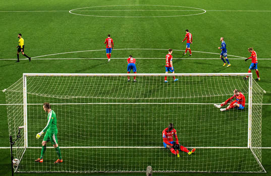 Helsingborgs målvakt Anders Lindegaard och Andreas