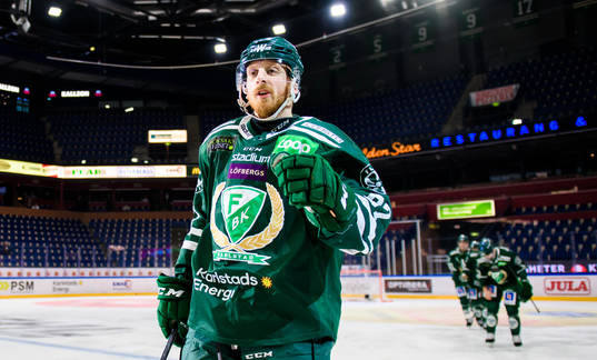 Färjestads Pontus Widerström jublar