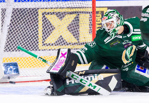 Färjestads målvakt Arvid Holm