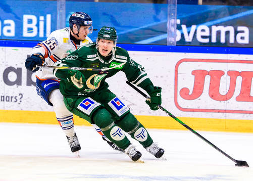 Växjös Miika Koivisto och Färjestads Gustav Rydahl