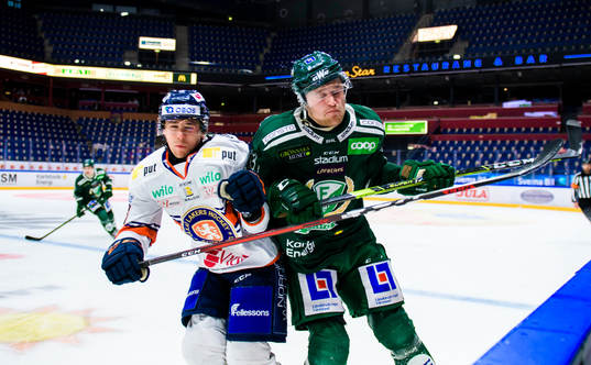 Växjös Jack Drury och Färjestads Adam Ginning