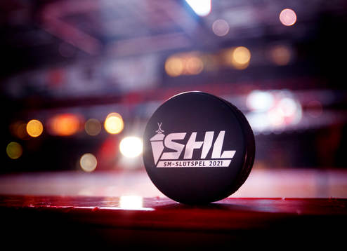 Matchpuck med texten SM slutspel