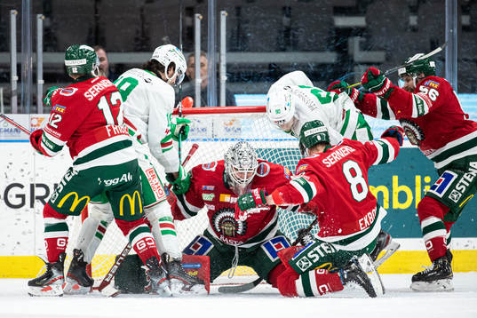 Frölundas målvakt Niklas Rubin