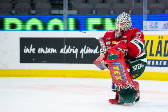 Frölundas målvakt Niklas Rubin deppar