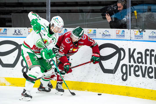 Rögles Erlend Lesund och Frölundas Max Friberg