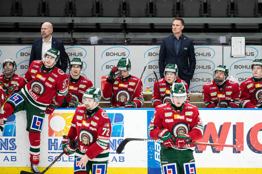 Frölundas tränare Roger Rönnberg deppar