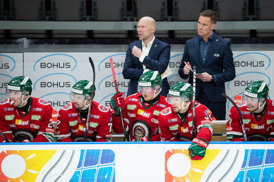 Frölundas Johan Sundström, Patrik Carlsson, Nicklas Lasu