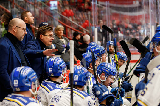 Leksands assisterande tränare Fredrik Hallberg och