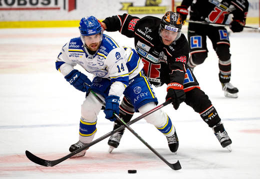 Leksands Oskar Lang och Örebros Joonas Rask