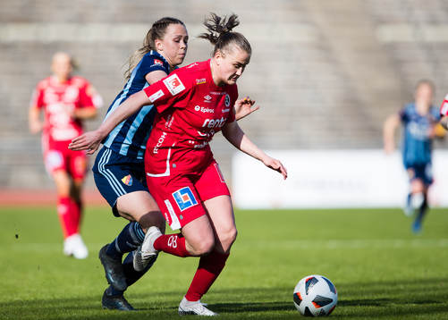 Djurgårdens Hanna Ekengren och Örebros Elin Pikkujämsä