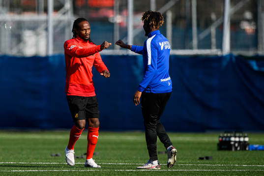 Vasalunds Kebba Ceesay och Trelleborgs Abdul Fatawu Safiu