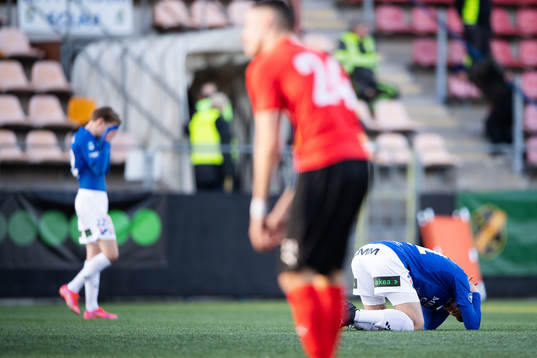 Trelleborgs Johan Blomberg och Simon Amin deppar