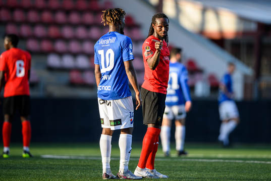 Trelleborgs Abdul Fatawu Safiu och Vasalunds Kebba Ceesay