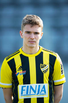 IFK Hässleholms A-trupp, porträttbild, Elliot Nilsson, i