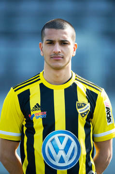 IFK Hässleholms A-trupp, porträttbild, Mustafa Owaid, i