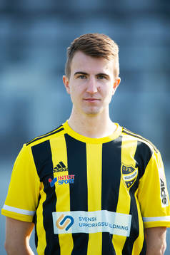 IFK Hässleholms A-trupp, porträttbild, Isak Olsson, i