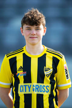IFK Hässleholms A-trupp, porträttbild,Max Nilsson, i