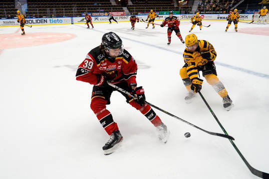 Luleås Pontus Själin och Skellefteås Tuomas Kiiskinen