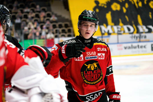 Luleås Nils Lundkvist jublar