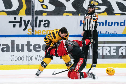 Skellefteås Darren Nowick och Luleås Karl Fabricius
