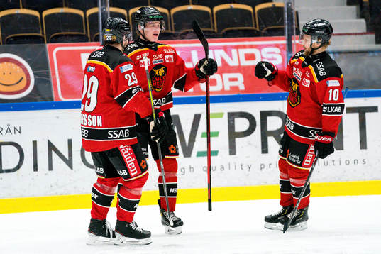 Luleås Erik Gustafsson, Nils Lundkvist och Einar