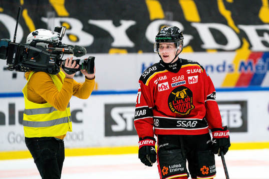 Luleås Nils Lundkvist jublar