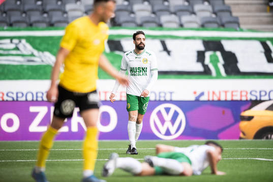 Hammarbys Abdul Khalili och Astrit Selmani deppar
